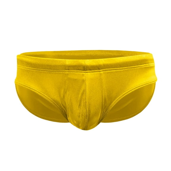 kpoplk Men Sexy Swimsuits Swim Briefs Bikini Board Surf Shorts Trunk Gold,XL