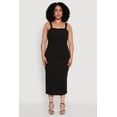 thumbnail image 2 of Womens Plus Size Textured Knit Side Slit Midi Dress, 2 of 4