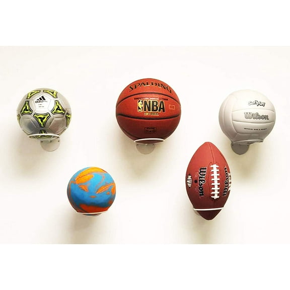 DECOMIL Universal Ball Rack Holder – Space Saver Wall Mount Display Storage(5 PCS)