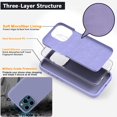 thumbnail image 3 of IBAOLEA Compatible with iPhone 13 Pro Max Case,Liquid Silicone Shockproof Phone Case with Soft Anti-Scratch Microfiber Lining,Heavy Duty Protective for iPhone 13 Pro Max 6.7"(2021)-Purple Purple, 3 of 6
