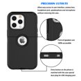 thumbnail image 5 of iPhone 13 Pro Max Cases, 3 in 1 Sturdy Phone Case for Apple iPhone 13 Pro Max 6.1",Takfox Full-Body Shockproof Drop Protection Hybrid Bumper Rugged Rubber Cover Defend Matte Armor Phone Case -Black, 5 of 6