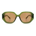 thumbnail image 3 of Womens Luxury Fashion Butterfly Plastic Metal Jewel Hinge Sunglasses Green - Brown, 3 of 8