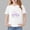 White, variant on Piuwrlz 5-6 Years Girls Short T-Shirts Sleeve Toddler Graphic Shirts Tops Crew Neck Bow-knot Pullover Pink Size 5-6 Years