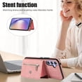thumbnail image 6 of Allytechgroup Cell Phone Bag Case for Galaxy A54 5G, Crossbody Strap Lanyard Cards Holder Shockproof Zipper Pocket Wallet Case Cover for Samsung Galaxy A54 5G, Rosegold, 6 of 10