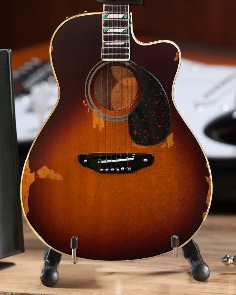 Toby Keith Signature Sunburst 10 Inch Miniature Acoustic Guitar Replica