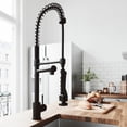 thumbnail image 5 of VIGO Zurich Single Handle Pull-Down Sprayer Kitchen Faucet in Matte Black, 5 of 11