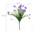 thumbnail image 6 of Veballensty Artificial Flowers for Outdoor Decoration, Spring Decoration UV Resistant Faux Outdoor Plastic Greenery Shrubs Plants Artificial Fake Flowers Hanging Planter Home Garden Decor Purple, 6 of 6