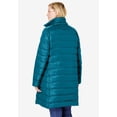 thumbnail image 4 of Woman Within Plus Size Long Packable Puffer Jacket, 4 of 6