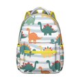 thumbnail image 1 of Cute Baby Dinosaur Backpack for Student Cartoon Dino Pattern Watercolor Roaring Design for School Student Colorful Nature, 1 of 6