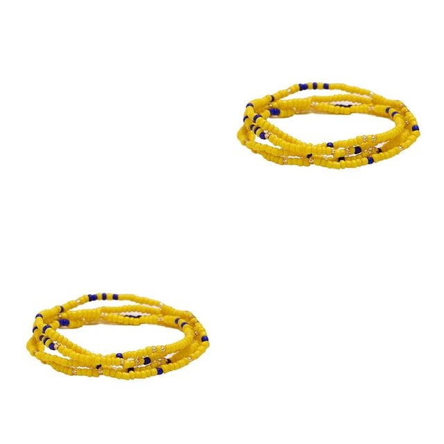 Sonducket Cuentas Cadena de cintura Estilo simple Accesorio de moda Ropa elegante Cintura Decoración Verano Playa al aire libre Vestidor Cadenas Tipo 1 2Conjunto