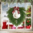 thumbnail image 5 of 18.2Inch Norfolk Pine Wreath for Front Door, Real Touch Norfolk Pine Wreath Artificial Green Wreath Greenery Realistic Wreath Holiday Decoration for Home Decor, 5 of 7