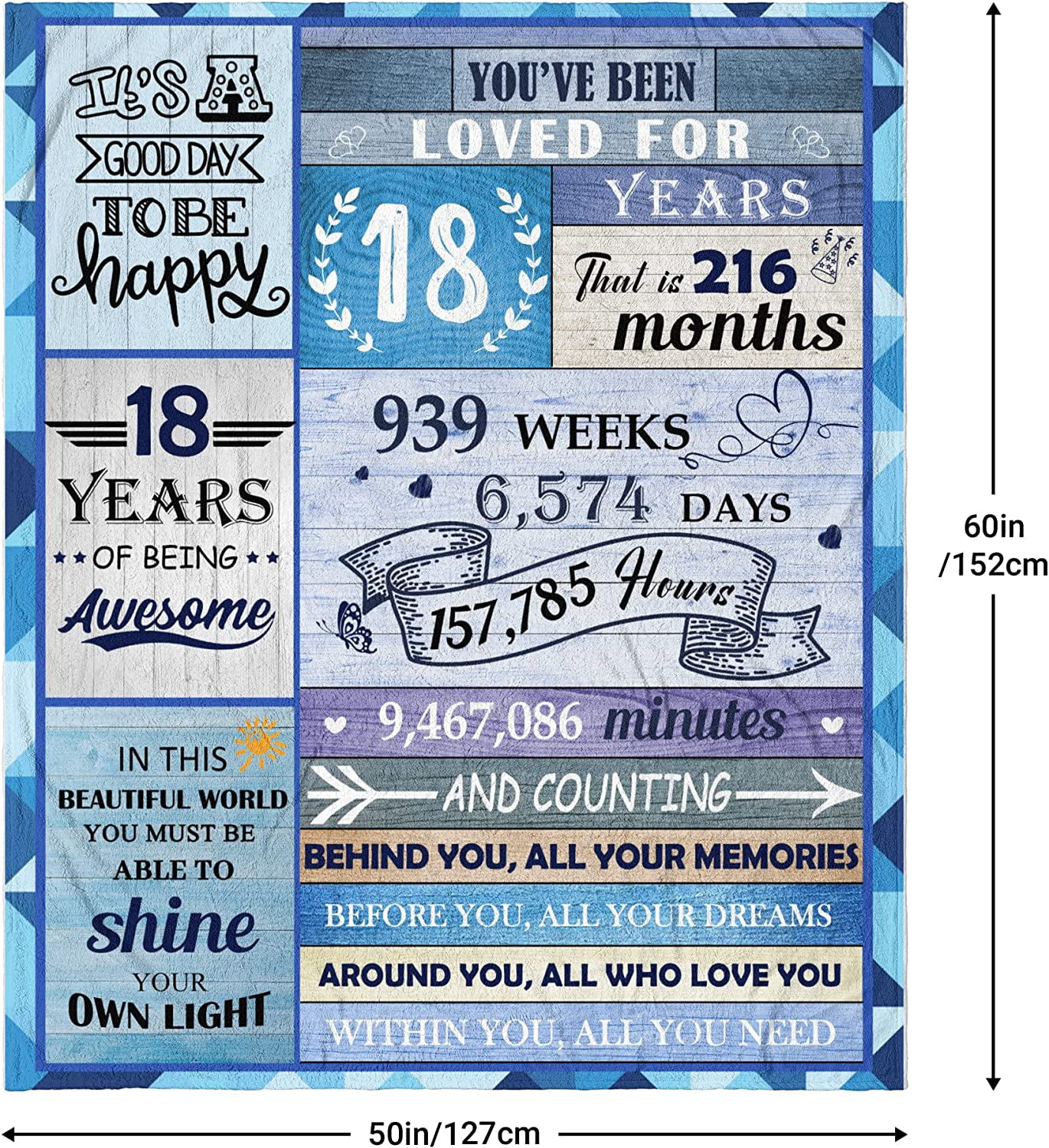 thinkstar 13 Year Old Girl Gifts For Birthday Blanket,13Th Birthday  Decorations For Girls Throw 50 X 60,Gifts For 13 Year Old Girl…