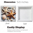 thumbnail image 5 of Beach Palm Hammock A Day At The Beach Restores The Soul Wooden Box Sign Office Gifts Farmhouse Decor Shelf Decorations for Home Office Wood Block Signs For Desk Decor 5x5 in, 5 of 6