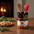Counter Drill Rack Christmas Themed Resin Utensil Holder, Kitchen Counter Storage Crock ...