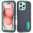 thumbnail image 1 of for iPhone 16 Pro Max Case, iPhone 16 Pro Max Phone Case with Built in Kickstand, Shockproof/Dustproof/Drop Proof Heavy Duty Military-Grade Rugged Protective Cover for iPhone 16 Pro Max,Light Green, 1 of 9