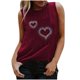thumbnail image 1 of Camiseta sin mangas suelta con cuello redondo y lentejuelas reflectantes coloridas para mujer Pompotops  lopia990613, 1 of 6