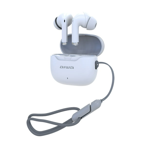 Auriculares In-ear Inalámbricos Aiwa Awtwsg50ancw Noise Cancelling Blanco