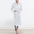 thumbnail image 4 of Povozer Mens Robe, Cotton Terry Cloth Bathrobe, Soft Bath Robe for Men(Light Gray,S), 4 of 5