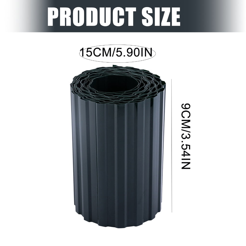 CEORPER Outdoor Durable Corrugated Plastic Lawn Edging Border Weather Resistant For Garden And Landscape Use