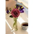 thumbnail image 4 of Artificial Rose Flower Blush Flowers Pink Roses Silk Flowers pcs with Long Stem Silk Roses Bouquet for Wedding Bridal Shower Party Home Decoration, 4 of 5