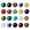 Random Stone, variant on U8MO 50pcs Natural & Synthetic Stone Beads Undrilled Smooth Nole Loose Beads 10~11mm-Agate