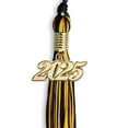 thumbnail image 2 of Endea Graduation Black/Gold Mixed Color Graduation Tassel with Gold Date Drop, 2 of 11