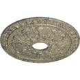 thumbnail image 3 of Ekena Millwork 18"OD x 3 1/2"ID x 1 3/8"P Warsaw Ceiling Medallion (Fits Canopies up to 3 1/2"), Hand-Painted Castle Stone Crackle, 3 of 6