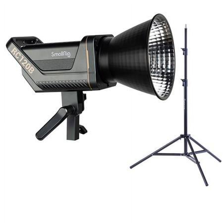 UPC: 0192223205550 | RC 120B Bi-Color Point-Source LED Video Light with Flashpoint Light Stand – 7