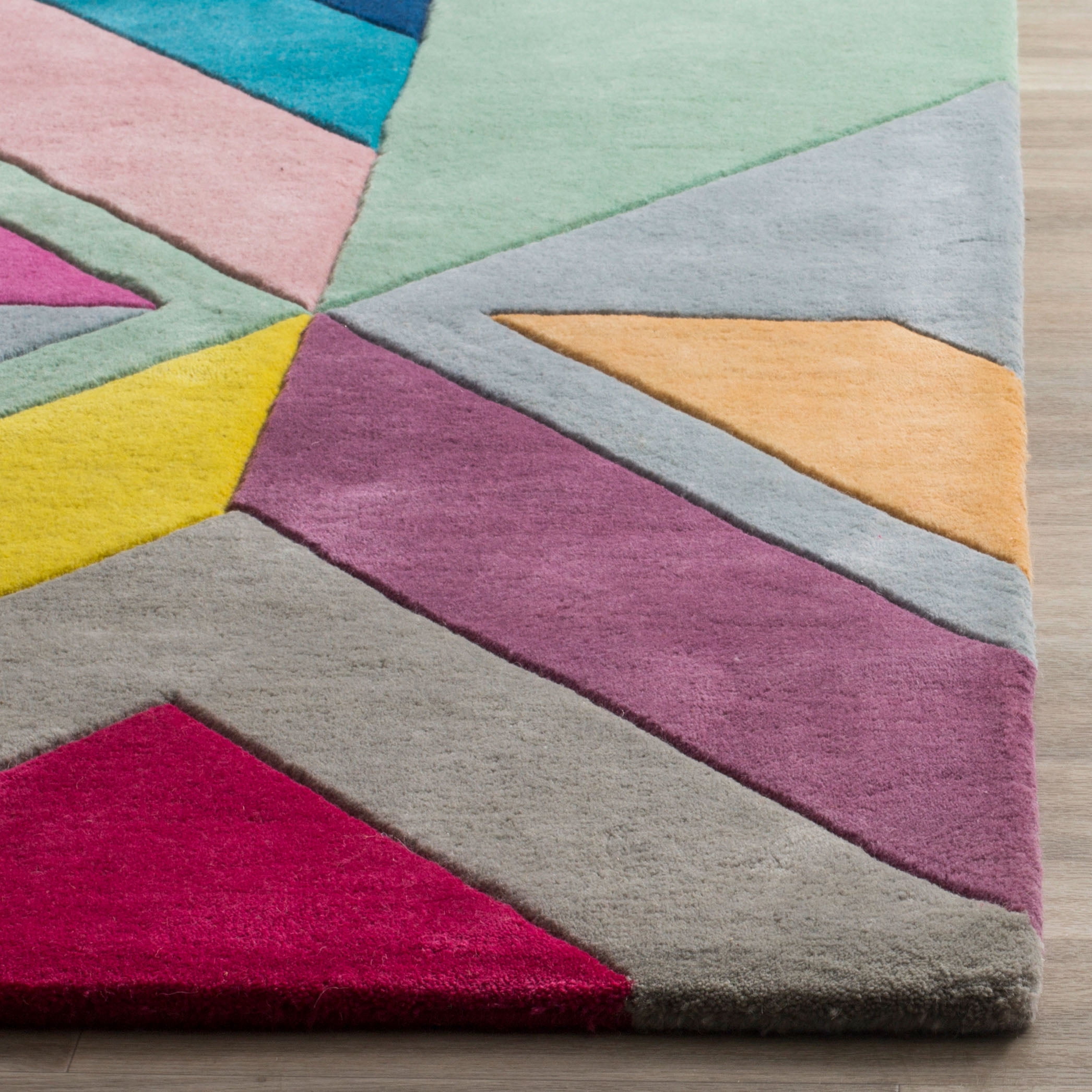 SAFAVIEH Fifth Avenue Weldon Geometric Area Rug, Grey/Multi, 2' x 3'