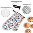 thumbnail image 3 of Daiia Sport Items Pattern Oven Mitts and Pot Holders 4 pcs Set,High Heat Resistant 500 Degree Extra Thicken Long Kitchen Cotton Oven Glove, 3 of 6