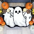 thumbnail image 2 of SIYTUAU Halloween Bath Mat Absorbent Non-Slip Rug For Bathroom Kitchen Faux Wool Washable Decorative Carpet Size S S, 2 of 6