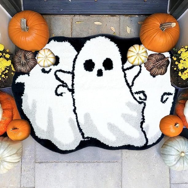 Alfombras de baño, alfombras para sala de estar, alfombra de área, alfombra de baño, alfombra de baño de Halloween para baño, manta de baño de Halloween, manta de bañera antideslizante, manta de ducha