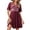 Wine, variant on CIENVNSTG Women's Fashion Dress A-Line Spring Vogue New Dress Lightweight Versatile Party Dress