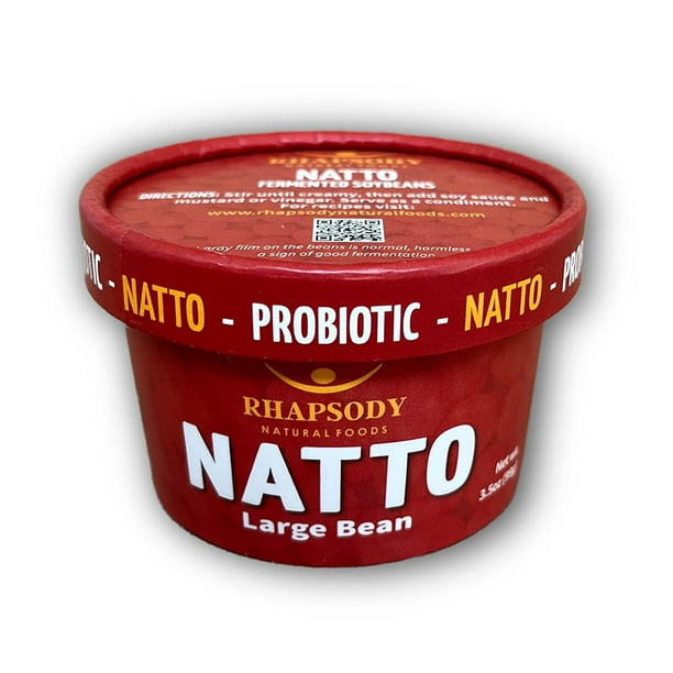 LARGE BEAN ORGANIC NATTO, Made in Vermont Probiotic Fermented