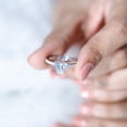 thumbnail image 6 of Rosec Jewels Certified Lab Grown Diamond Heart Engagement Ring 2 Carat - Diamond Solitaire Ring with Hidden Halo - EF-VS Grade, 14K White Gold, US 12.50, 6 of 9