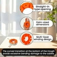 thumbnail image 4 of Jpxdew Câble Organiseur Rond 2.55 Pouces, Support de Chargeur Réutilisable, Stockage Tangle Free, Bureau en Plastique Orange, 4 of 6