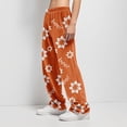 thumbnail image 6 of Trgacdwlo Halloween Fleece Pajama Pants Women Funny Pumpkin Fuzzy Pajama Pants Women Fall Winter Warm Womens Lounge Pants, 6 of 8