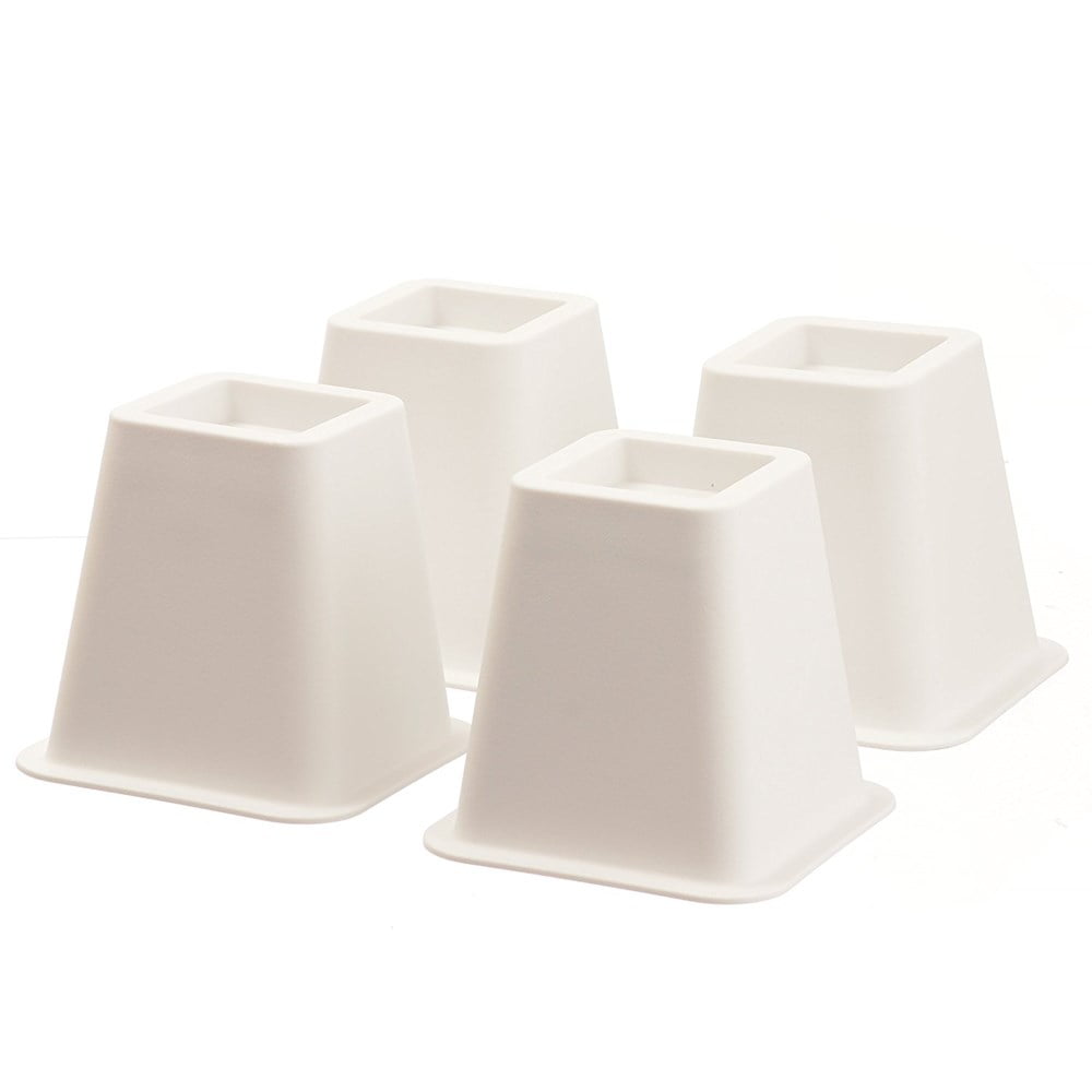 5 to 6inch Super Quality White Bed risers, Helps You Storage Under The
