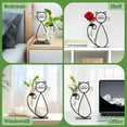 thumbnail image 5 of Sageme Desktop Glass Planter Hydroponics Vase,Cat Plant  Bulb Vase with Holder for Home Decoration,Home Garden Office Desk Decor, 5 of 6