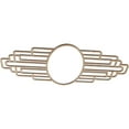 thumbnail image 2 of 40"W x 20"H x 11"IW x 19"IH x 1/4"T Elizabeth Wood Fretwork Pierced Ceiling Medallion, Red Oak, 2 of 3