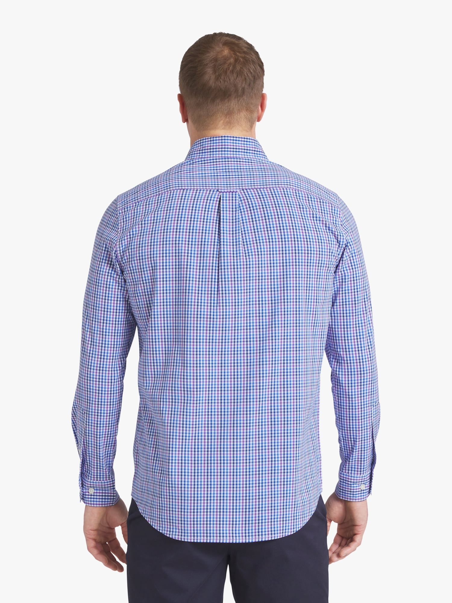Chaps Men's & Big Men's Short Sleeve Easy Care Stretch Poplin Shirt, Sizes S-3XL