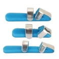 3pcs Metal Finger Support Sponge Lining Aluminium Alloy Royal Blue