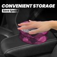 thumbnail image 2 of Round Car Trash Can 7×5.9in Waterproof, Durable, Not Easy To Fade, Easy To Install And Disassemble To Prevent Interior Pollution Argyle Plaid Magenta_2, 2 of 7