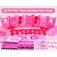 thumbnail image 2 of Kit de obsequios para fiestas Fumogym Pink Princess, 220 unidades, para niñas, 2 of 6