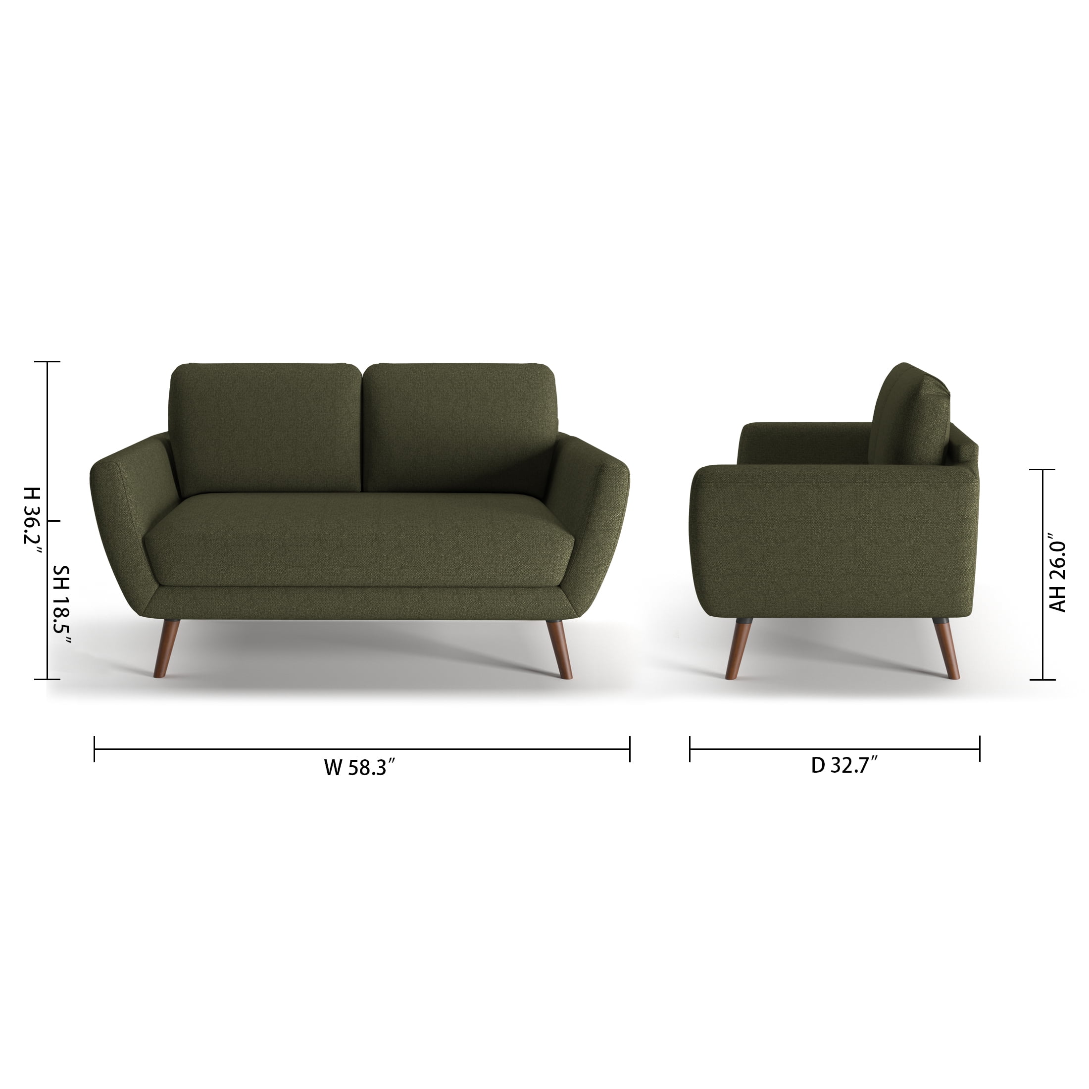 Artdeco Home Oakland Loveseat