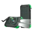 thumbnail image 1 of Mr. Gadgets Solar Blast Power Bank 20000 Mah Bateria Panel Solar De Carga Portatil Con Linterna, Manivela De Emergencia, Carga Inalambrica, Color Negro Con Verde., 1 of 7