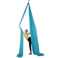 thumbnail image 4 of Columpio aéreo de seda y yoga VEVOR de 11 yardas con tela de nailon azul, 4 of 9