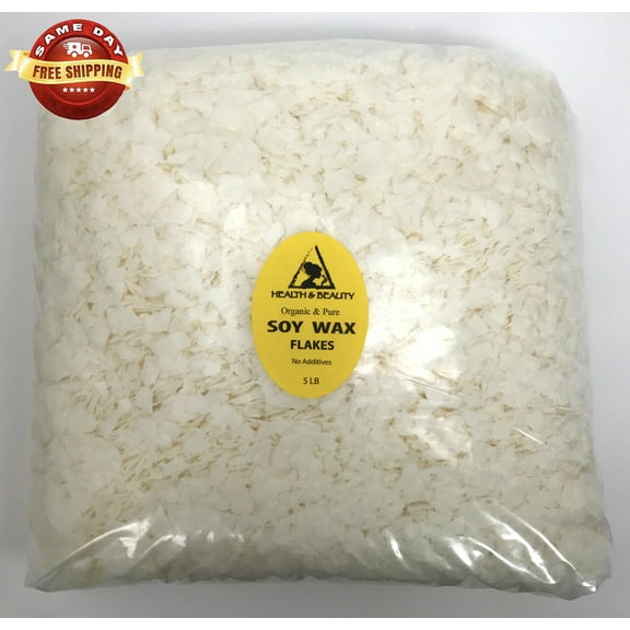 GOLDEN SOY AKOSOY WAX FLAKES ORGANIC VEGAN PASTILLES FOR CANDLE MAKING NATURAL 100% PURE 5 LB