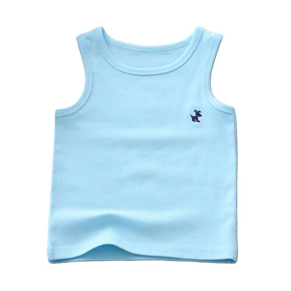 Mercatoo Toddler Boy Sleeveless Tank Top Cute Summer Undershirt for Kids Boy Crewneck Athletic Casual Gym Workout Clothes Sport Top