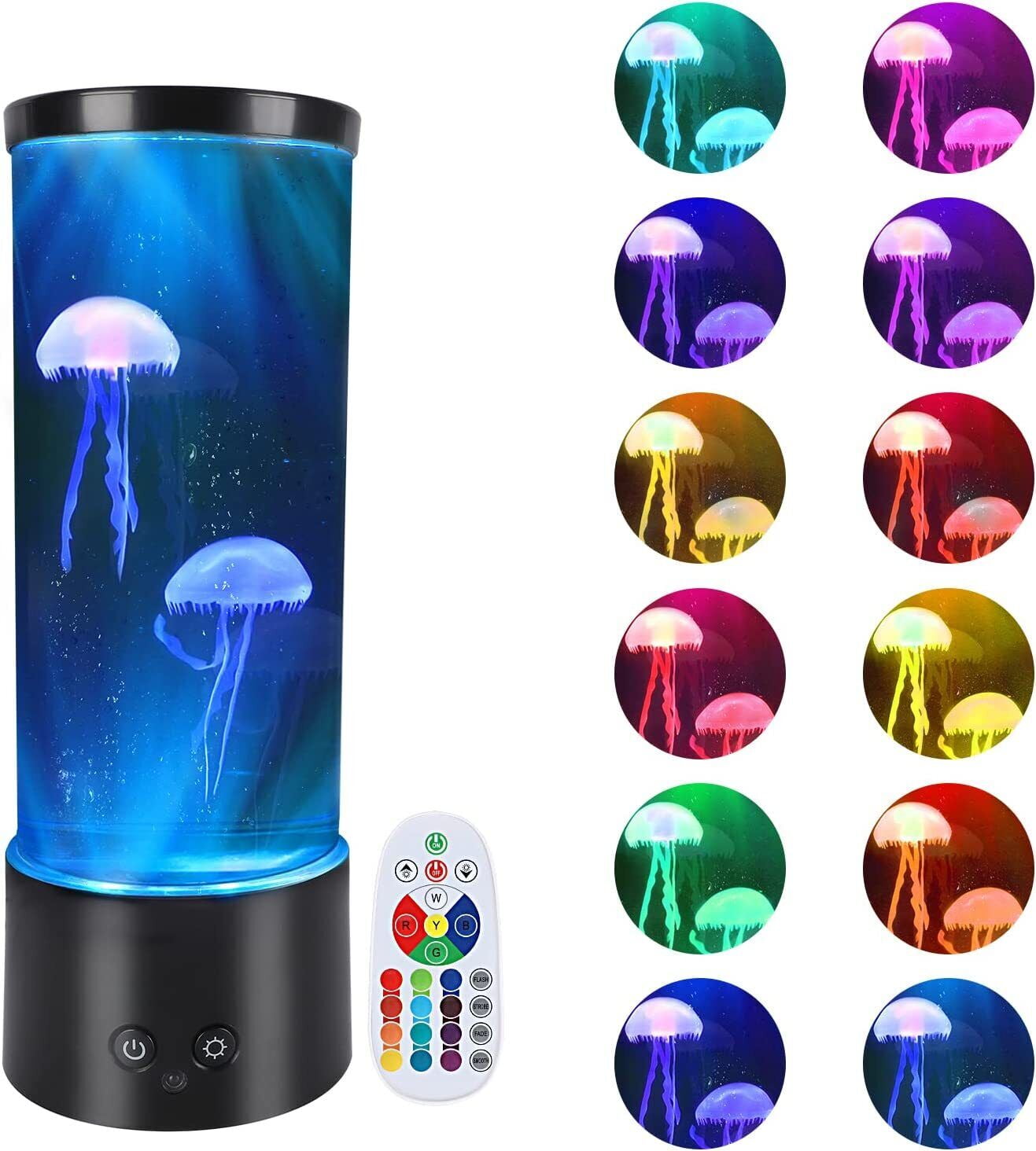 Jellyfish Lava Lamp LED Jellyfish Aquarium Night Light Mood Light for Relax Gift